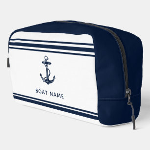 Neceser Ancla de barco azul marino personalizada