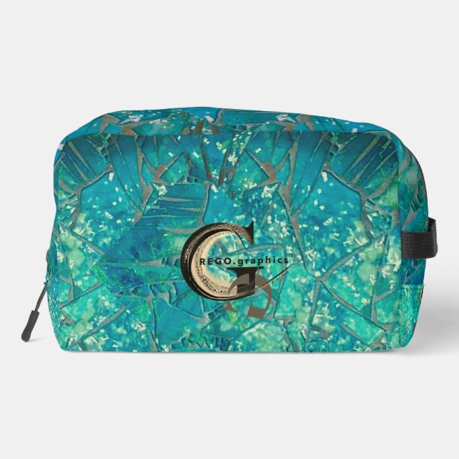 Neceser Aqua Mosaic Lg Zipned_Bag Turtles Indigenación (Reverso )