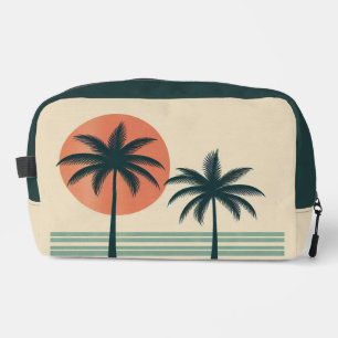 Neceser Árbol de palmeras tropicales retro/vintage