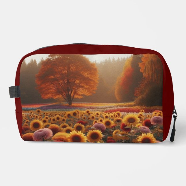 Neceser Árboles otoñales/campo con mamáes (Anverso)