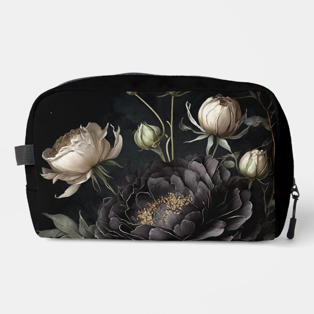 Neceser Arreglo de Rosa gótico Flor negra (Anverso)