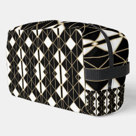 Neceser Art Deco Black and Gold Geometric luxury