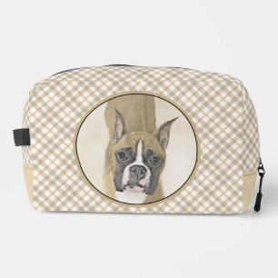 Neceser Arte de perro lindo boxer pintando cervatillo reco