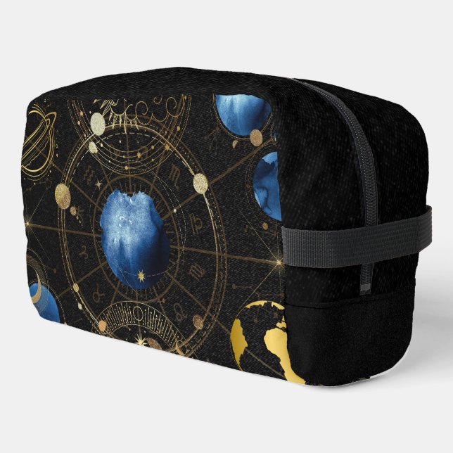 Neceser Astrología Celestial de Velvet Negro (Esquina izquierda)