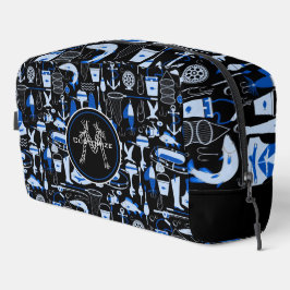 Neceser Azul de pesca monogramada