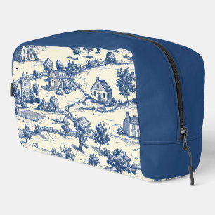 Neceser Azul Vintage Francés Campestre 