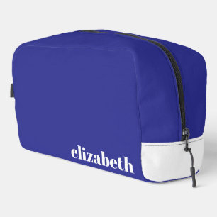 Neceser Azul y Blanco Simple con Nombre