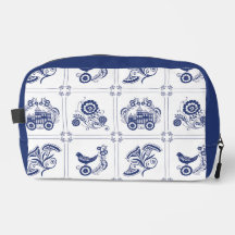 Azulejo Clásico Holandés Delft Diseño Floral y de