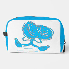 Neceser azure blue toiletry bag / Trousse de toilette azur