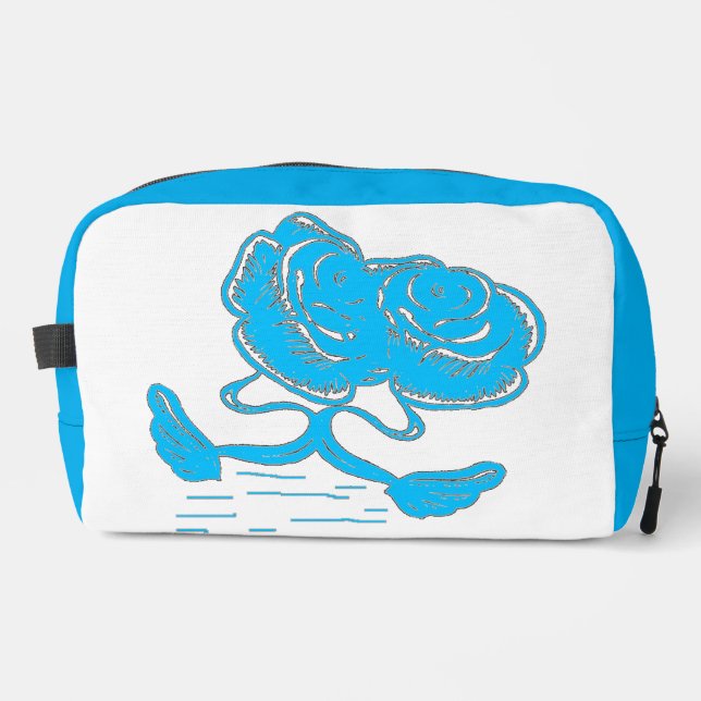 Neceser azure blue toiletry bag / Trousse de toilette azur (Anverso)
