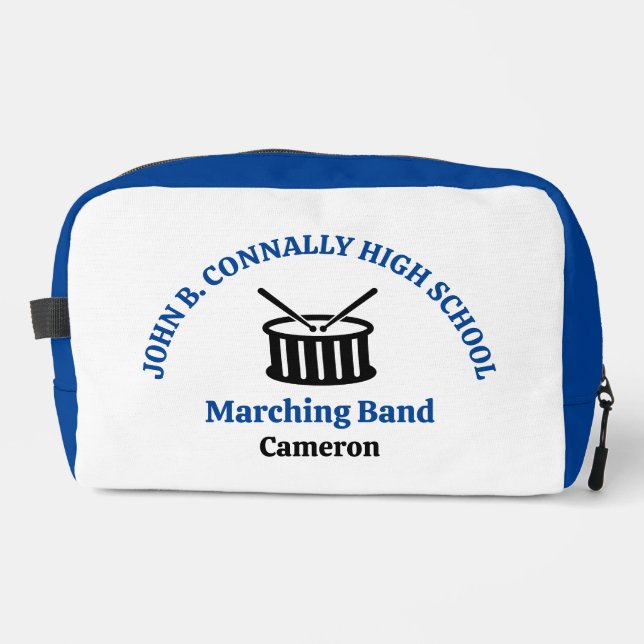Neceser Banda de Marcha del Instituto Personalizada Azul (Anverso)