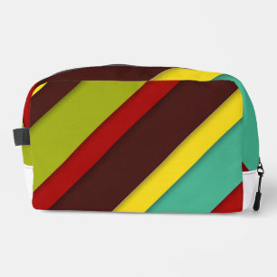 Neceser Bandas diagonales multicolores