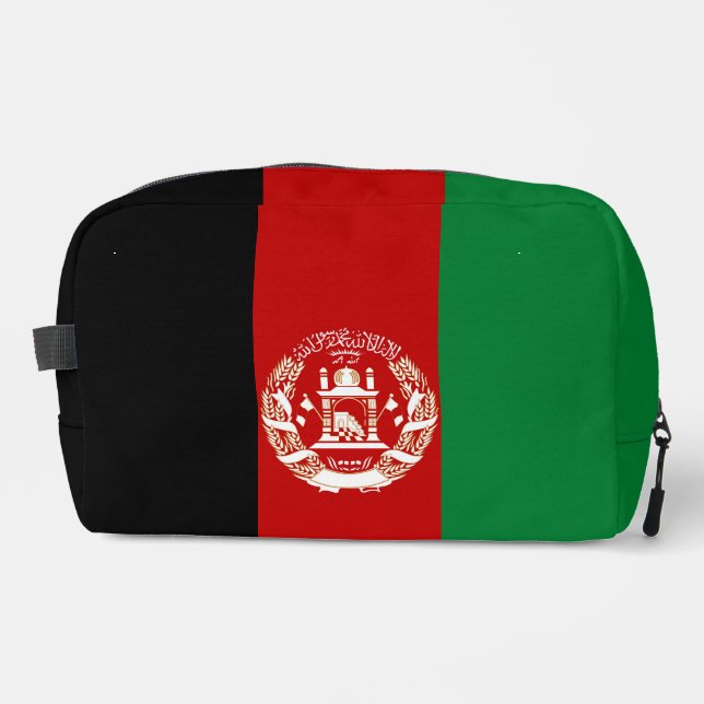 Neceser bandera de Afganistán (Anverso)