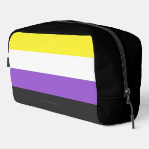 Neceser Bandera de orgullo no binario de SlipperyJoe's ama