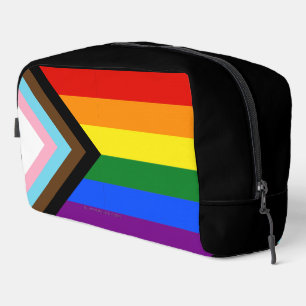 Neceser Bandera de orgullo progresista de SlipperyJoe's se