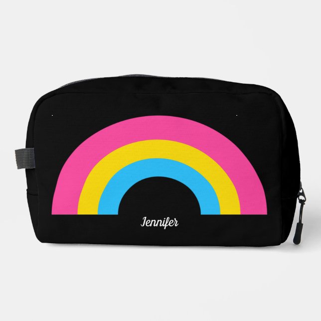 Neceser Bandera del Orgullo Pansexual Arcoiris Personaliza (Anverso)
