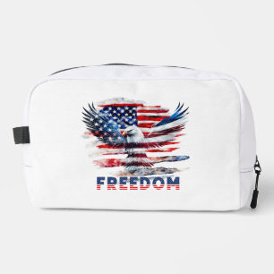 Neceser Bandera y águila de los Estados Unidos. Libertad.