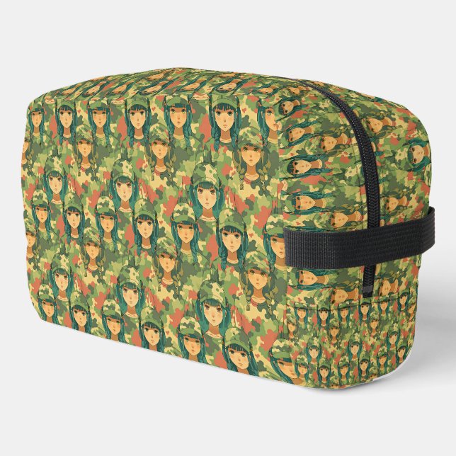 Neceser Barco de vela con escarlata patrón acuático (Esquina izquierda)