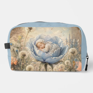 Neceser Bebé durmiendo en flores azules Baby