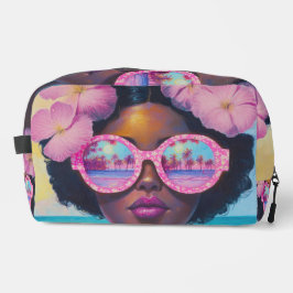 Neceser Belleza tropical en tonos rosados