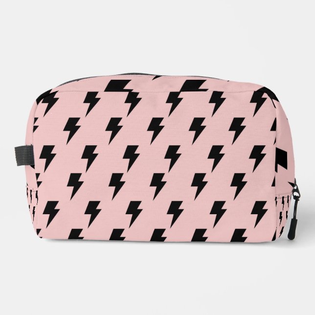 Neceser Black Pink Lightning Y2K Indie Moda cotidiana (Anverso)