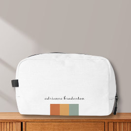 Neceser Bloque de color retro moderno blanco y estético pe