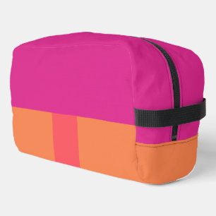 Neceser Bloques De Color Rosado Y Naranja Caliente