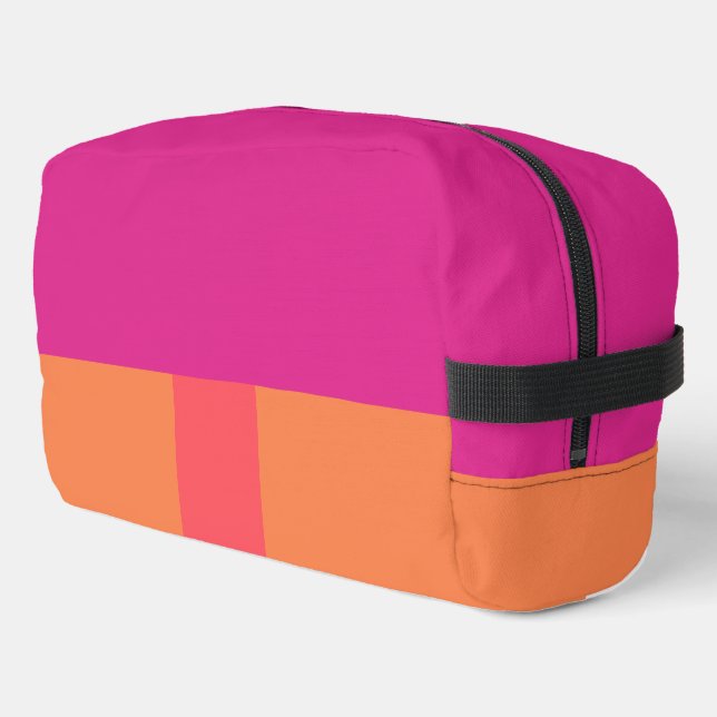Neceser Bloques De Color Rosado Y Naranja Caliente (Esquina izquierda)