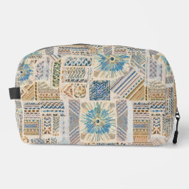 Neceser Blue Mandala Patchwork Toiletry Bag