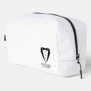 Neceser Boda negro Tuxedo Suit Groomsmen personalizado