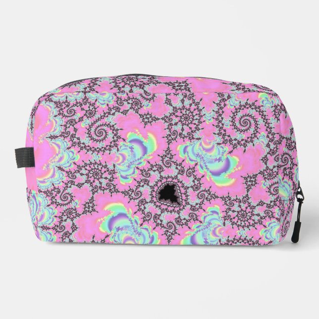 Neceser Boho Hippie Unicorn Pastel Mandelbrot Fractal (Anverso)