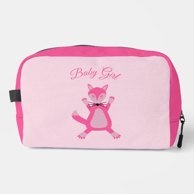 Neceser Bonito Bebé Rosa Fox Personalizado (Anverso)