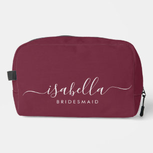 Neceser Bridesmaid Gift Burgundy