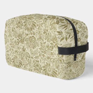 Neceser Brocado Botánico Toile Floral Verde Patrón de Salv
