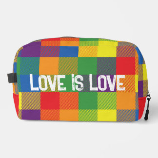 Neceser Búfalo arcoiris Check Orgullo Amor colorido