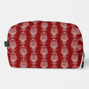 Neceser Búho (rojo) - Dopp Kit