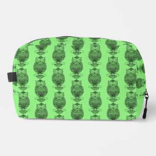 Neceser Búho (verde neón) - Dopp Kit