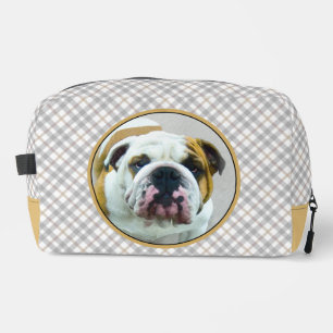 Neceser Bulldog Pintura de arte de perro Mascota inglés ro