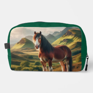 Neceser caballo Clydesdale tierras altas de Escocia