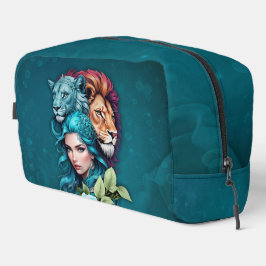 Neceser Cabeza de mujer hermosa con ojos expresivos