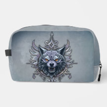 Cabeza mística de lobo.