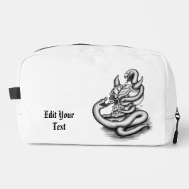 Neceser Calavera - Cabeza malvada con serpiente