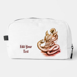 Neceser Calavera - Cabeza malvada con serpiente