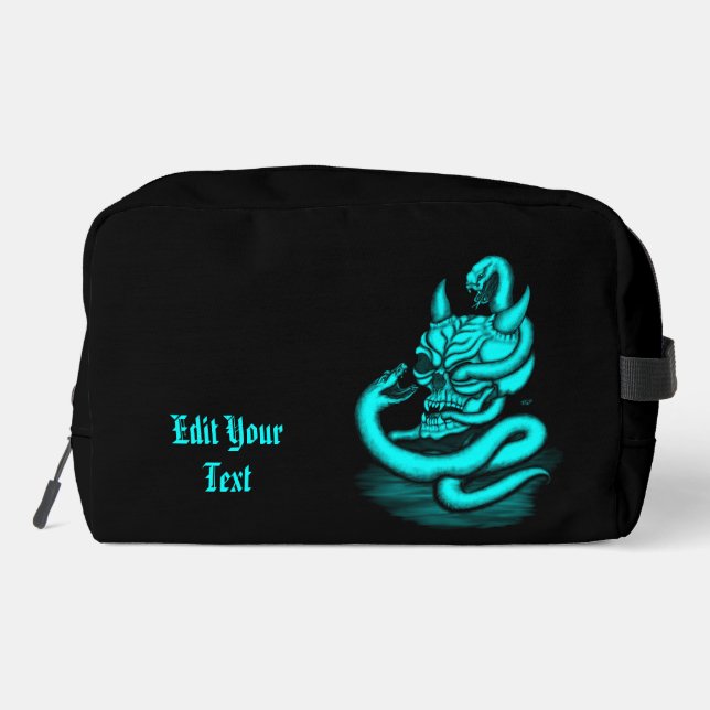 Neceser Calavera - Cabeza malvada con serpiente (Reverso )