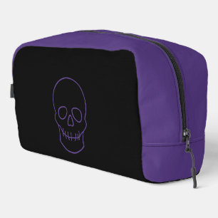 Neceser Calavera en morado y negro