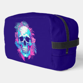 Neceser Calavera Floral al Estilo Vaporwave