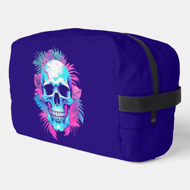 Neceser Calavera Floral al Estilo Vaporwave (Esquina izquierda)