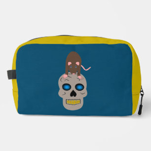 Neceser Calavera gótica y Rat Halloween