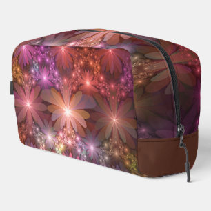 Neceser Cama De Flores Arte Abstracto Fractal Brillante Y