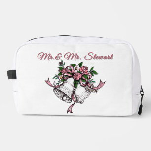 Neceser Campanas de boda rosadas personalizadas